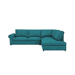 Tyrkysová pohovka The Classic Living Antoine, pravý roh