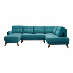 Tyrkysová rozkládací pohovka do