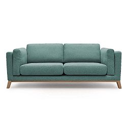 Tyrkysová třímístná pohovka Bobochic Paris Seattle