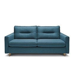 Tyrkysová třímístná rozkládací pohovka Bobochic Paris Sinki