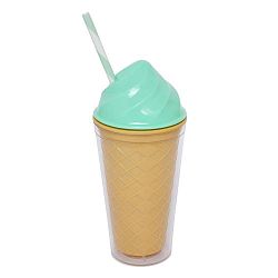 Tyrkysový dvoustěnný kelímek Sunnylife Ice Cream, 470 ml