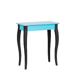Tyrkysový konzolový stolek s černými nohami Ragaba Lilo, šířka 65 cm