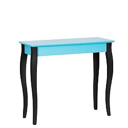Tyrkysový konzolový stolek s černými nohami Ragaba Lilo, šířka 85 cm