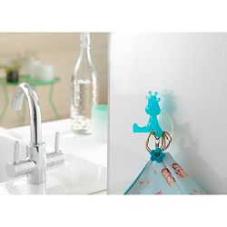 Tyrkysový přísavný háček ve tvaru žirafy Compactor