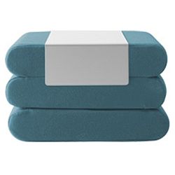 Tyrkysový rozkládací puf Softline Bingo Vision Turquoise