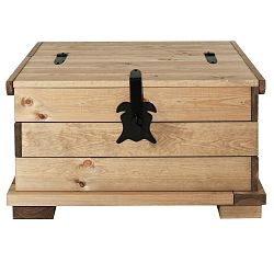 Úložná truhla z borovicového dřeva Støraa Valerie, 72 x 72 cm