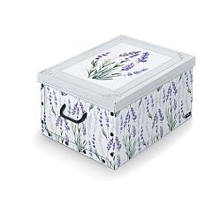 Úložný box s rukojetí Domopak Levandule, délka 50 cm
