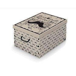Úložný box s rukojetí Domopak Mustache, délka 50 cm