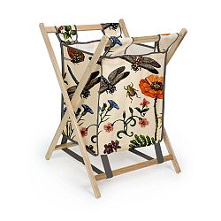 Úložný koš s konstrukcí z borovicového dřeva Madre Selva Tierra Bella, 60 l