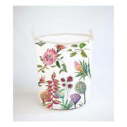 Úložný koš s příměsí bavlny Madre Selva Flores Salvajes, 60 l