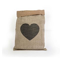Úložný koš z recyklovaného papíru Surdic Yute Heart