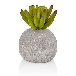 Umělý sukulent v betonovém květináči The Mia Crassula