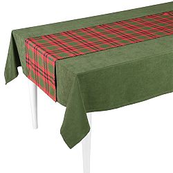 Vánoční běhoun na stůl Apolena Honey Squares, 40 x 140 cm