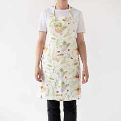 Vánoční lněná zástěra Linen Tales Daily Apron Merry, 80 x 55 cm