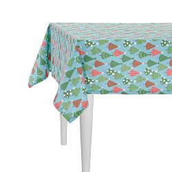 Vánoční ubrus Apolena Shine Christmas Trees, 140 x 140 cm