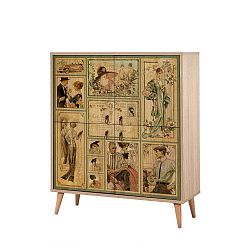 Variabilní čtyřdveřová komoda Multilux History, 111 x 95 cm