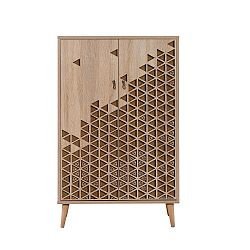 Variabilní dvoudveřová komoda Multibox Brown, 127 x 80 cm