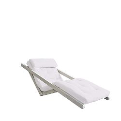 Variabilní lenoška se světle béžovým potahem Karup Design Figo White/Natural