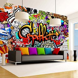 Velkoformátová tapeta Artgeist Colourful Graffiti, 300 x 210 cm