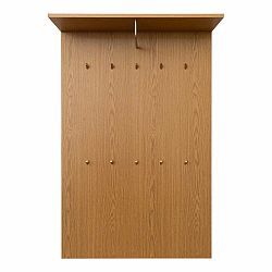 Věšákový panel v dekoru dubu v přírodní barvě Dot – Tenzo