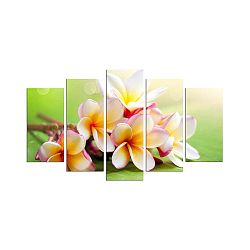 Vícedílný obraz Flower And Green Colour, 110 x 60 cm
