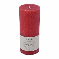 Vínově červená svíčka Rustic candles by Ego dekor Rust, doba hoření 58 h