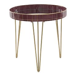 Vínově červený konferenční stolek Mauro Ferretti Caffe