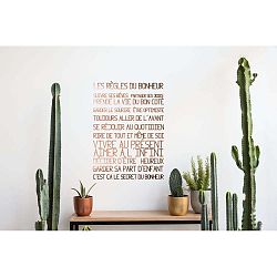 Vinylová samolepka na stěnu Really Nice Things Regles Du Bonheur