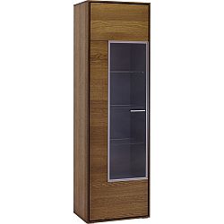 Vitrína v dubovém dekoru s panty na levé straně Szynaka Meble Harmony