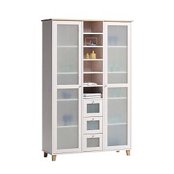 Vitrína z borovicového dřeva Askala Scala, šířka 120 cm