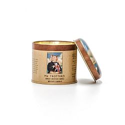 Vonná svíčka v plechovce s vůní whisky Bahoma London Mr. Trotters, 35 hodin hoření
