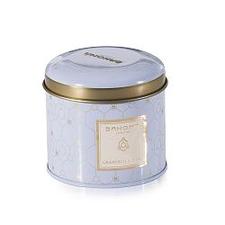 Vonná svíčka v plechové dóze s vůní grepu a limetky Bahoma London, 35 hodin hoření
