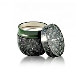 Vonná svíčka v plechové dóze s vůní jasmínu a fialky Bahoma London, 30 hodin hoření