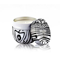 Vonná svíčka v plechové dóze s vůní šafránu a růže Bahoma London, 30 hodin hoření