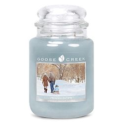 Vonná svíčka ve skleněné dóze Goose Creek Mrazivá Nostalgie, 150 hodin hoření