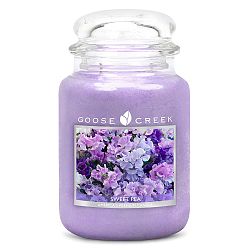 Vonná svíčka ve skleněné dóze Goose Creek Sladký hrášek, 150 hodin hoření