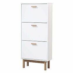 Výklopný botník v dekoru dubu v přírodní barvě Melanie – Støraa