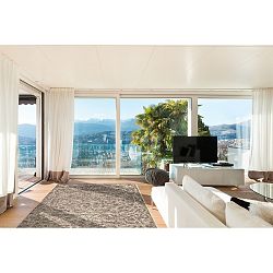 Vysoce odolný koberec vhodný do exteriéru Floorita Ornament Natural, 160 x 230 cm