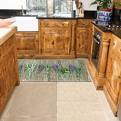 Vysoce odolný kuchyňský koberec Webtappeti Lavender,  60 x 115 cm