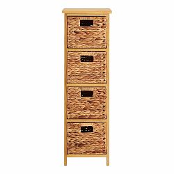 Vysoká komoda z masivu pavlovnie v přírodní barvě 32x100 cm – Premier Housewares