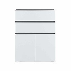 Vysoká koupelnová skříňka v dekoru dubu v přírodní barvě 76x98 cm Wisla – Støraa