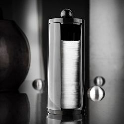 Vysoký kosmetický box na vatové tampónky Compactor Black Box