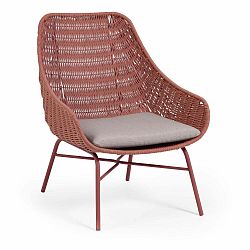 Zahradní křeslo v terakotové barvě Kave Home Abeli