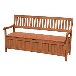 Zahradní lavice s úložným prostorem z eukalyptového dřeva ADDU Houston, délka 157 cm