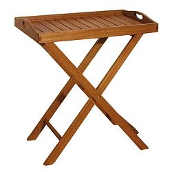 Zahradní odkládací stolek z eukalyptového dřeva ADDU Dallas