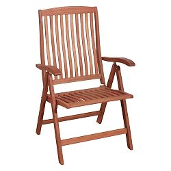 Zahradní skládací křeslo z eukalyptového dřeva ADDU Boston