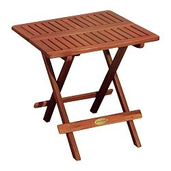 Zahradní skládací odkládací stolek z eukalyptového dřeva ADDU Los Angeles