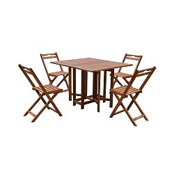 Zahradní skládací set z eukalyptového dřeva ADDU Monterey