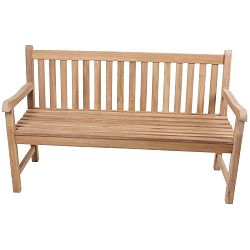 Zahradní trojmístná lavice z teakového dřeva ADDU Solo