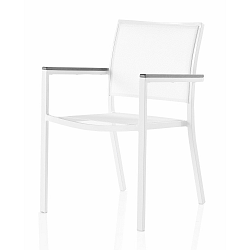 Zahradní židle s područkami a šedými detaily Geese Jenny